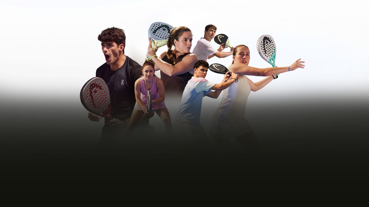 HEAD: HEAD padel roster hero image from the padel landing page